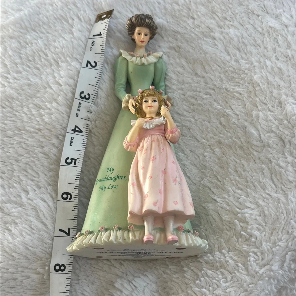 Thomas Kinkade Green and Pink Cake Topper